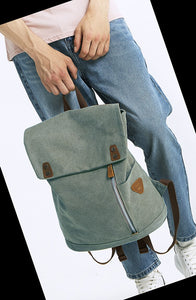 ANVERS - Sac à dos pour ordinateur portable en toile et cuir moderne - 6 couleurs