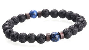 Moon - Pulsera piedra volcánica