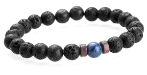 Moon - Pulsera piedra volcánica