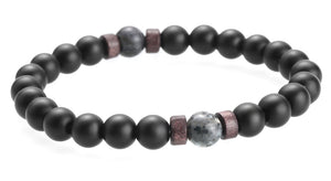 Moon - Pulsera piedra volcánica