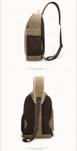 Picasso - Bolso de hombro cruzado de lona y cuero para cámara de fotos SLR - 3 colores