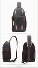 Cargar imagen en el visor de la galería, Picasso - Bolso de hombro cruzado de lona y cuero para cámara de fotos SLR - 3 colores
