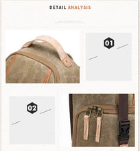 Cargar imagen en el visor de la galería, Picasso - Bolso de hombro cruzado de lona y cuero para cámara de fotos SLR - 3 colores

