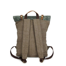 Cargar imagen en el visor de la galería, ARMY | Mochila militar lona y cuero | 3 colores
