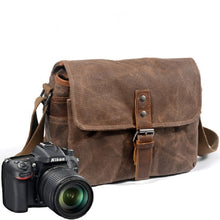 Cargar imagen en el visor de la galería, WATERLOO - Bandolera de lona para cámara fotográfica SLR resistente al agua para Sony Nikon Canon
