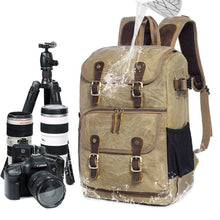 Cargar imagen en el visor de la galería, Mochila cámara fotográfica Nikon Canon/DSLR | Resistente al agua
