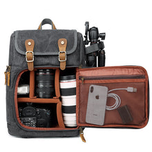 Cargar imagen en el visor de la galería, Mochila cámara fotográfica Nikon Canon/DSLR | Resistente al agua
