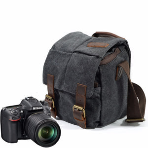 Mochila Bandolera para cámara de fotos Canon, Nikon, Sony, Olympus