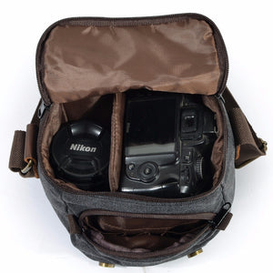 Mochila Bandolera para cámara de fotos Canon, Nikon, Sony, Olympus